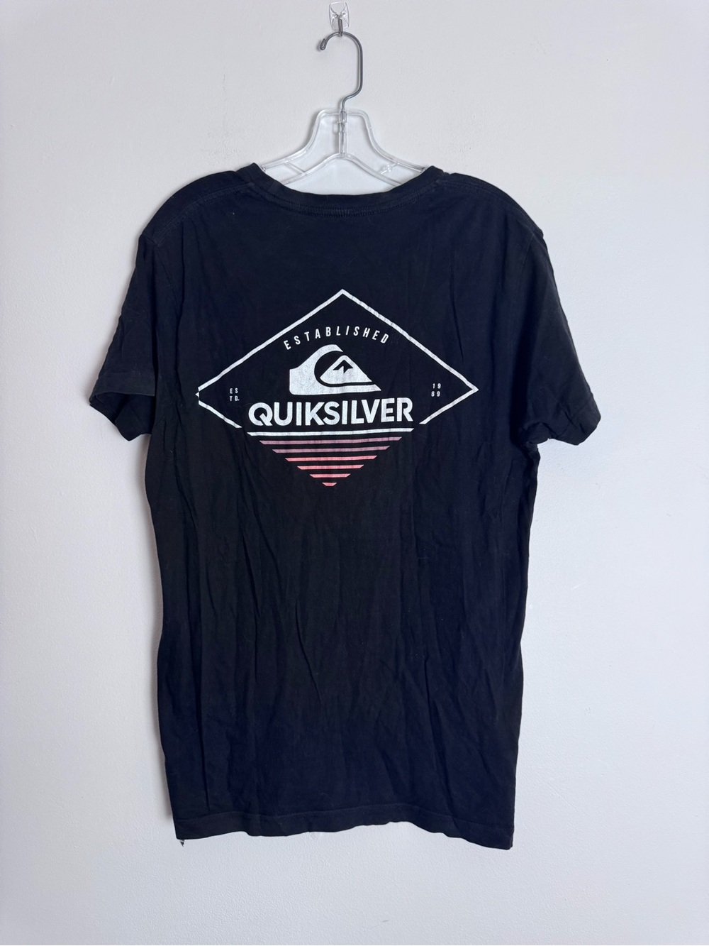 Quiksilver Men’s Black Logo Graphic Tee M - Picture 3 of 5